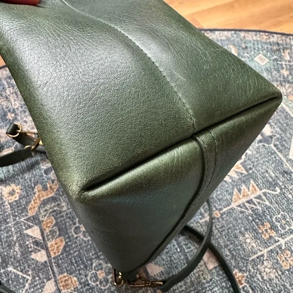 Madewell Transport Bucket Bag in Bottle Green 💚 - Picture 8 of 12